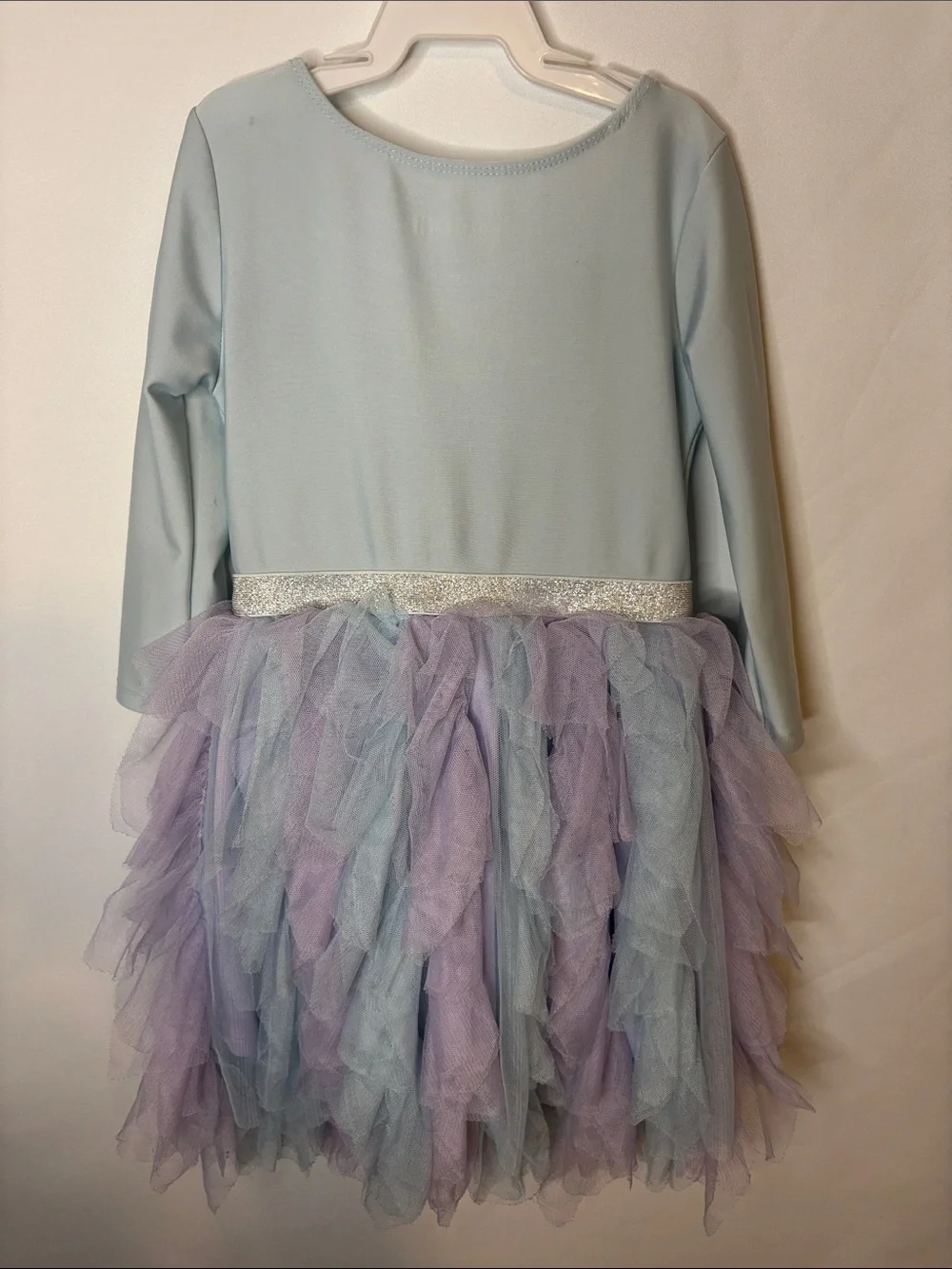 Disney Light Blue & Lavender Elsa Tulle Layered Dress